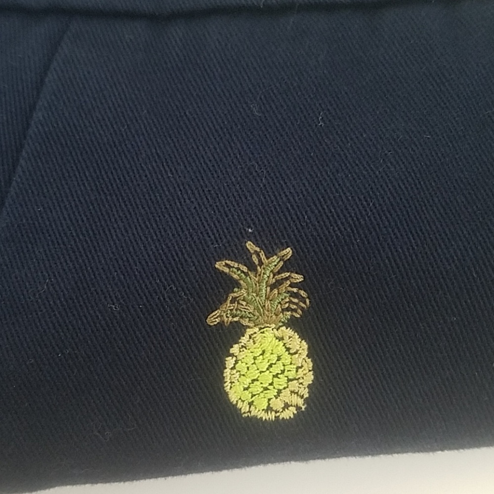 Jcrew Navy Pineapple Chino Shorts EUC - Picture 4 of 5